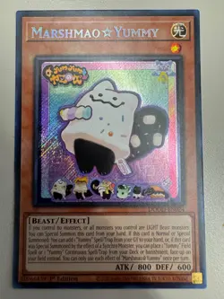 Marshmao ☆ Yummy DOOD-EN024 Secret Rare Yu-Gi-Oh Doom of Dimensions - Image 1