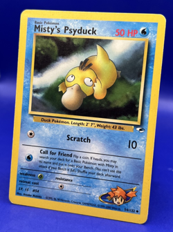 2000 Pokemon Card Gym Heroes Misty's Psyduck 54/132 LP - Image 2