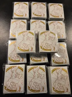 Pokemon TCG Etb arceuswhite card sleeves Lot Of 14 Packs - Image 1