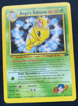 Kogas Kakuna Gym Challenge 47/132 Pokemon Card Uncommon NM/LP - Image 1
