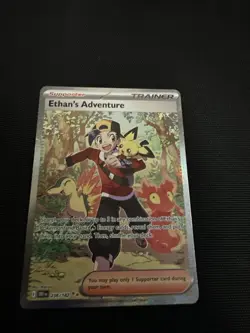 Ethan's Adventure Holo Sir Special Illustration Card 236/182 Destined Rivals - Image 1