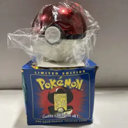 23K Gold Plated CHARIZARD Trading Card 1999 Burger King Pokemon Ball SEALED - Image 1
