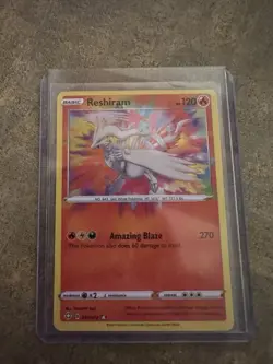 Pokemon TCG Reshiram Shining Fates Holo Card 017/072 Amazing Rare - Image 1