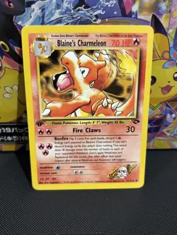 Pokemon Card Blaine's Charmeleon 1st Edition Uncommon Gym Challenge 31/132 NM - Image 1