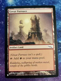 MTG Great Furnace The List - Mirrodin #282 Magic The Gathering Card NM - Image 1
