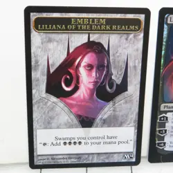 Liliana of the Dark Realms MTG Magic the Gathering Foil Card w/ Emblem - Image 4