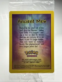 Sealed Ancient Mew Pokemon TCG 2000 Movie Promo Holo Foil Card WOTC - Image 2