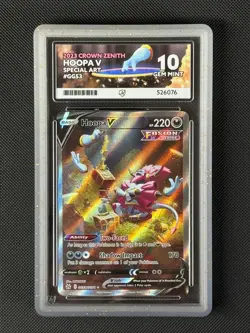 ACE 10 Hoopa V GG53/GG70 Special Art Pokemon Card Crown Zenith Holo GEM MINT - Image 1