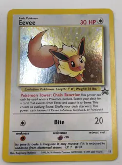 ! Eevee Promo Card #11 2000 Pokemon Trading Card (RARE) Wizards - Image 1