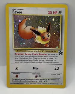 ! Eevee Promo Card #11 2000 Pokemon Trading Card (RARE) Wizards - Image 2
