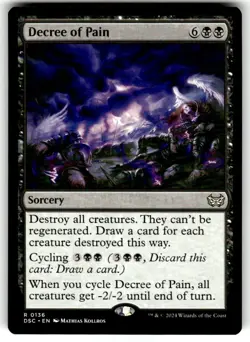 x1 Decree of Pain R MTG Commander: Duskmourn: House of Horror M/NM, English - Image 1