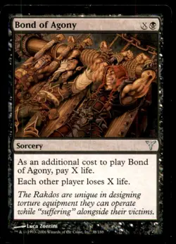 MTG Bond of Agony LP Light Play Dissension [2773] - Image 1