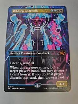 MTG Oildeep Gearhulk Borderless - Aetherdrift - Image 1