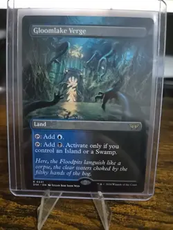 NM Nonfoil Gloomlake Verge (Borderless) #331 Duskmourn: House of Horror MTG - Image 1