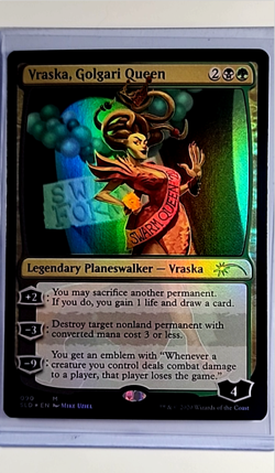 2020 MTG Magic the Gathering SLD Secret Lair Drop Foil #90 Vraska, Golgari Queen - Image 1