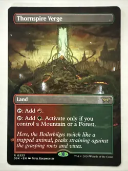 MTG Thornspire Verge 0333 (Borderless) Duskmourn: House of Horrors NM DSK - Image 1