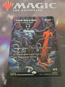 Mtg. Venom, King in Black - Skithiryx, the Blight Dragon. Borderless. Spider-Man - Image 1