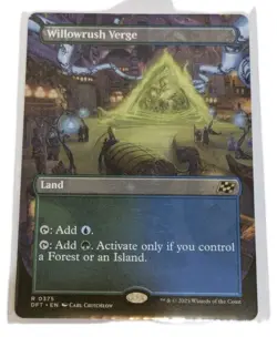 Willowrush Verge (Borderless) Aetherdrift Mtg Rare Dual Land Magic The Gathering - Image 1