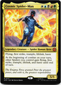 Cosmic Spider-Man [Marvel's Spider-Man] MTG Magic NM/M ⚪💧💀🔥🌳 - Image 3