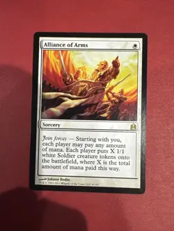 Alliance Of Arms Mtg Commander Lp Light Play - Image 1