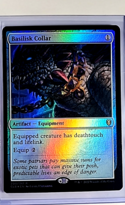 2022 MTG Magic The Gathering Battle for Baldurs Gate Foil #300 Basilisk Collar - Image 1