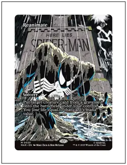 1x Reanimate, Borderless Art 0020, Spider-Man Marvel, Magic MTG NM - Image 1
