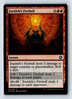 Adventures in the Forgotten Realms #142 Farideh's Fireball Foil - Image 1