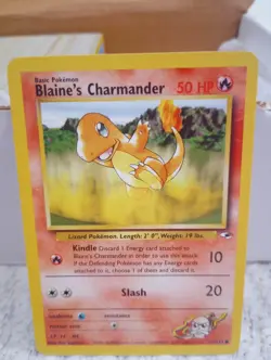 Pokemon Card Blaine's Charmander Gym Heroes Unlimited 61/132 NM - Image 1