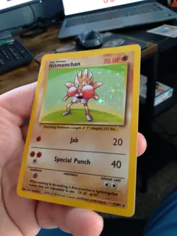 Hitmonchan Pokemon Card Holo WOTC 7/102 Base Set Rare Vintage 1999 Original MP - Image 2