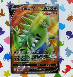 Tyranitar V 154/163 Battle Styles NM Pokemon Card Full Art - Image 1