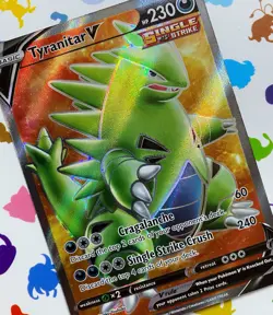 Tyranitar V 154/163 Battle Styles NM Pokemon Card Full Art - Image 2