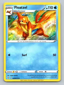 2021 Pokemon Card Shining Fates Floatzel 23/72 - Image 1