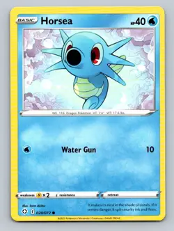 2021 Pokemon Card Shining Fates Horsea 20/72 - Image 1