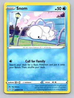 2021 Pokemon Card Shining Fates Snom 29/72 - Image 1