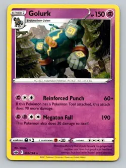 2021 Pokemon Card Chilling Reign Golurk 066/198 - Image 1