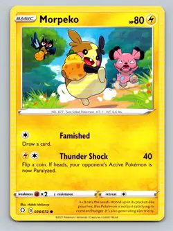 2021 Pokemon Card Shining Fates Morpeko 36/72 - Image 1