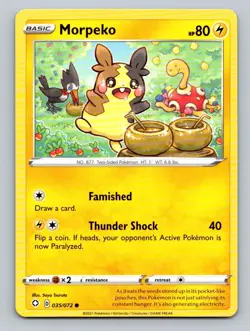 2021 Pokemon Card Shining Fates Morpeko 35/72 - Image 1