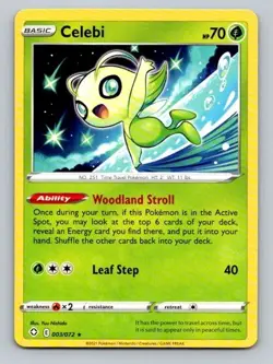 2021 Pokemon Card Shining Fates Celebi 3/72 - Image 1