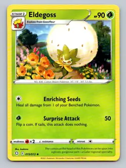 2021 Pokemon Card Shining Fates Eldegoss 15/72 - Image 1