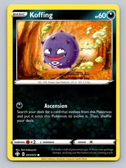 2021 Pokemon Card Shining Fates Koffing 41/72 - Image 1