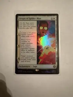NM Foil Origin of Spider-Man, MTG, Marvel's Spider-Man, Magic the Gathering, 9 - Image 1