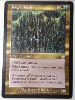 Jungle Barrier - Apocalypse - Magic the Gathering MTG Nice! - Image 1