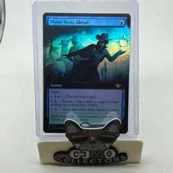 Three Steps Ahead (Extended Art) #323 (Foil) (NM) Thunder Junction OTJ Magic MTG - Image 1