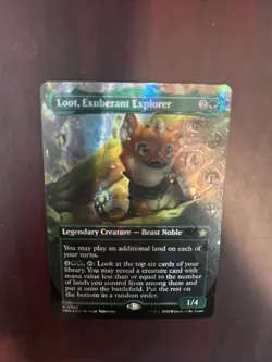 Loot, Exuberant Explorer (Borderless) (Mana Foil) Foundations Foil MTG - Image 2