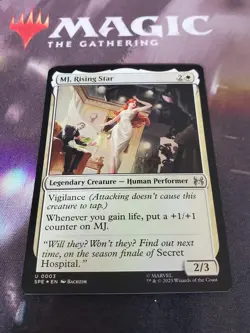 Mtg. MJ, Rising Star. Foil. Marvel's Spider-Man: Eternal-Legal. Pack Fresh - Image 1