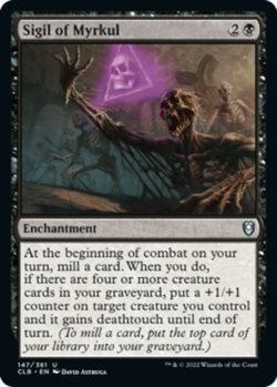 1x Sigil of Myrkul MTG Commander Legends: Battle for Baldur's Gate NM Magic Regu - Image 1