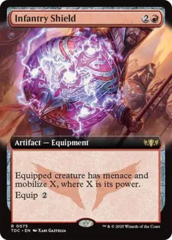 MTG English Infantry Shield (Extended Art) NM Normal - Image 1