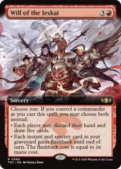 MTG English Will of the Jeskai (Extended Art) NM Normal - Image 1