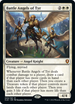 1x Battle Angels of Tyr - Foil MTG Commander Legends: Battle for Baldur's Gate N - Image 1
