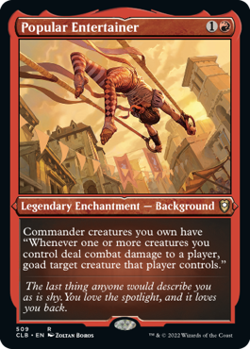 1x (509) Popular Entertainer - ETCHED FOIL MTG Commander Legends: Battle for Bal - Image 1